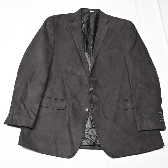 Ralph‎ Lauren 48L Brown Sueded Mens Blazer Suit Jacket Sport Coat